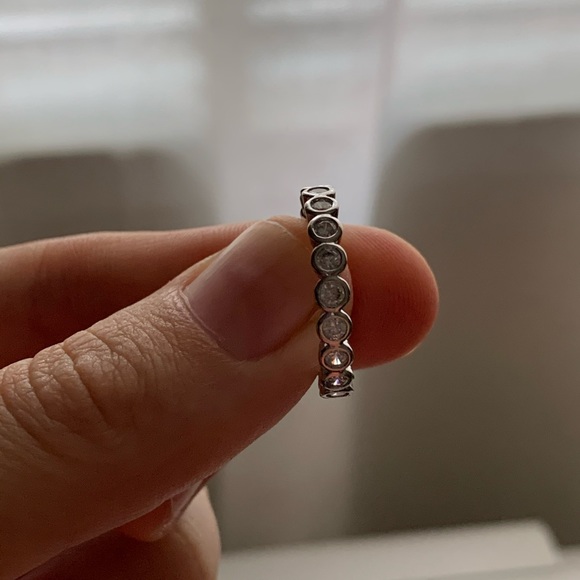 925 Silver Rings Round Cut White sapphire - Picture 7 of 8